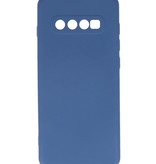 Coque en TPU Fashion Color Samsung Galaxy S10 Plus Bleu Marine