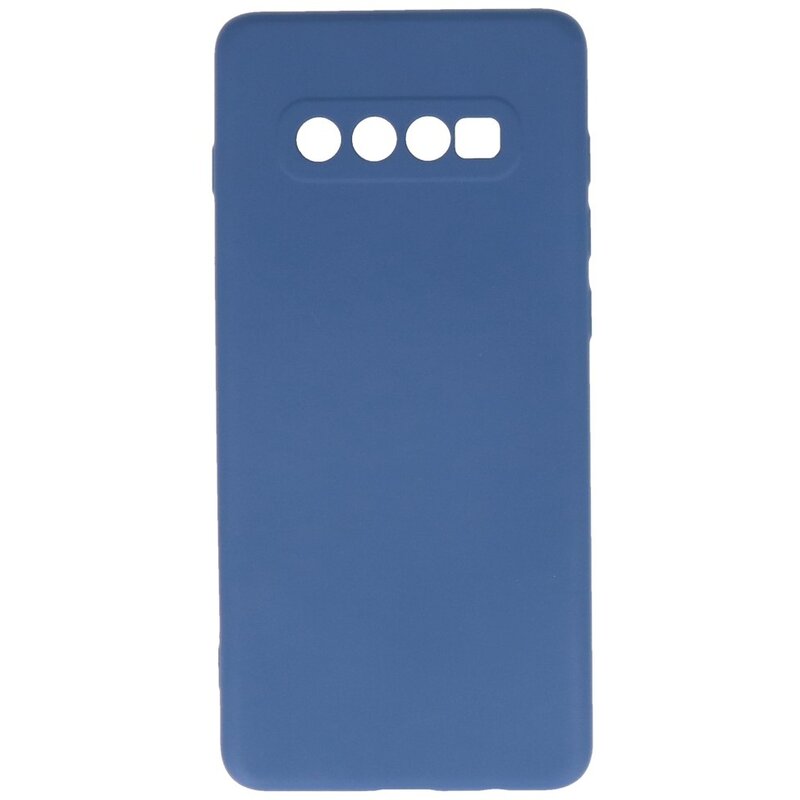Coque en TPU Fashion Color Samsung Galaxy S10 Plus Bleu Marine