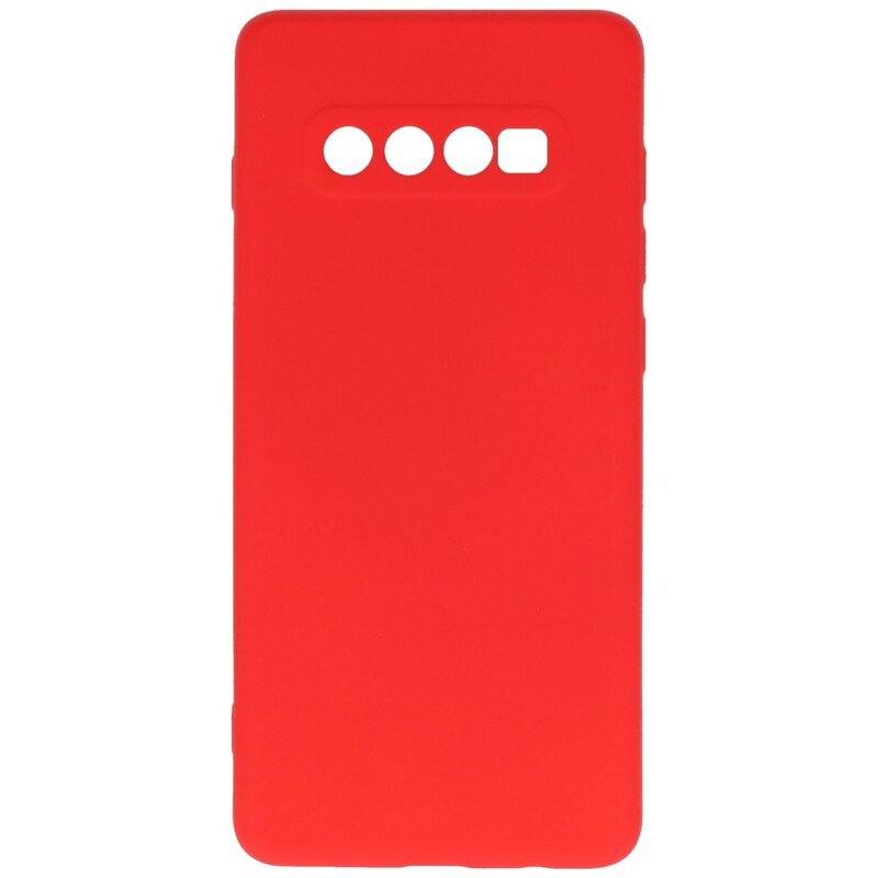 Fashion Color TPU Case Samsung Galaxy S10 Plus Red