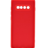 Fashion Color TPU-cover Samsung Galaxy S10 Plus Rød