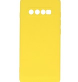 Fashion Color TPU Hülle Samsung Galaxy S10 Plus Gelb