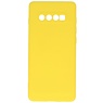 Fashion Color TPU Hülle Samsung Galaxy S10 Plus Gelb