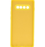 Custodia in TPU color moda per Samsung Galaxy S10 Plus gialla