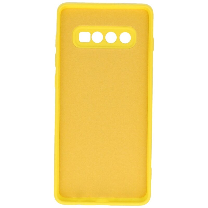 Custodia in TPU color moda per Samsung Galaxy S10 Plus gialla