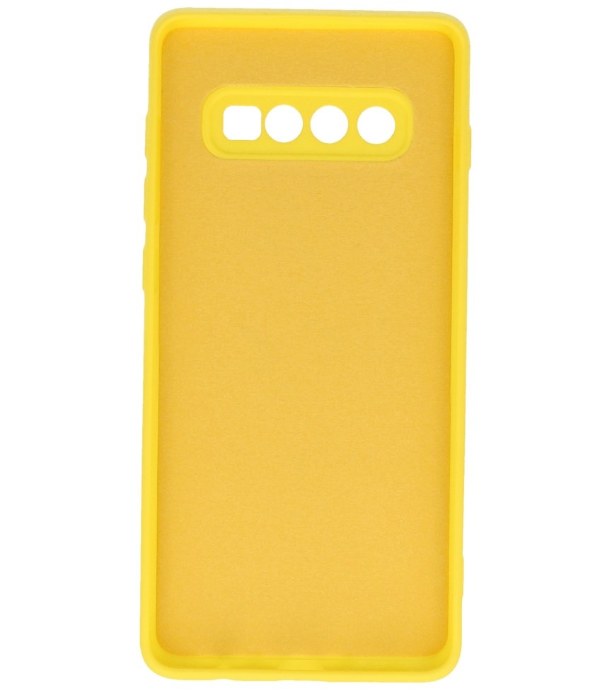 Coque TPU Fashion Color Samsung Galaxy S10 Plus Jaune