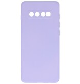 Fashion Color TPU-cover Samsung Galaxy S10 Plus Lilla
