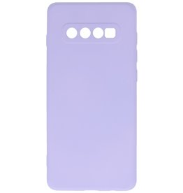 Coque en TPU Fashion Color Samsung Galaxy S10 Plus Violet