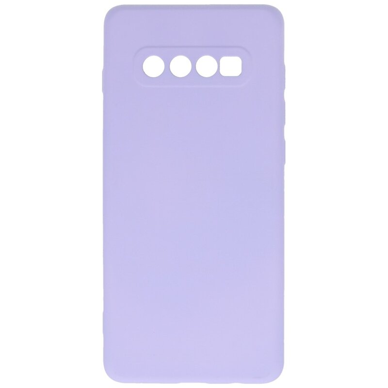 Fashion Color TPU-cover Samsung Galaxy S10 Plus Lilla