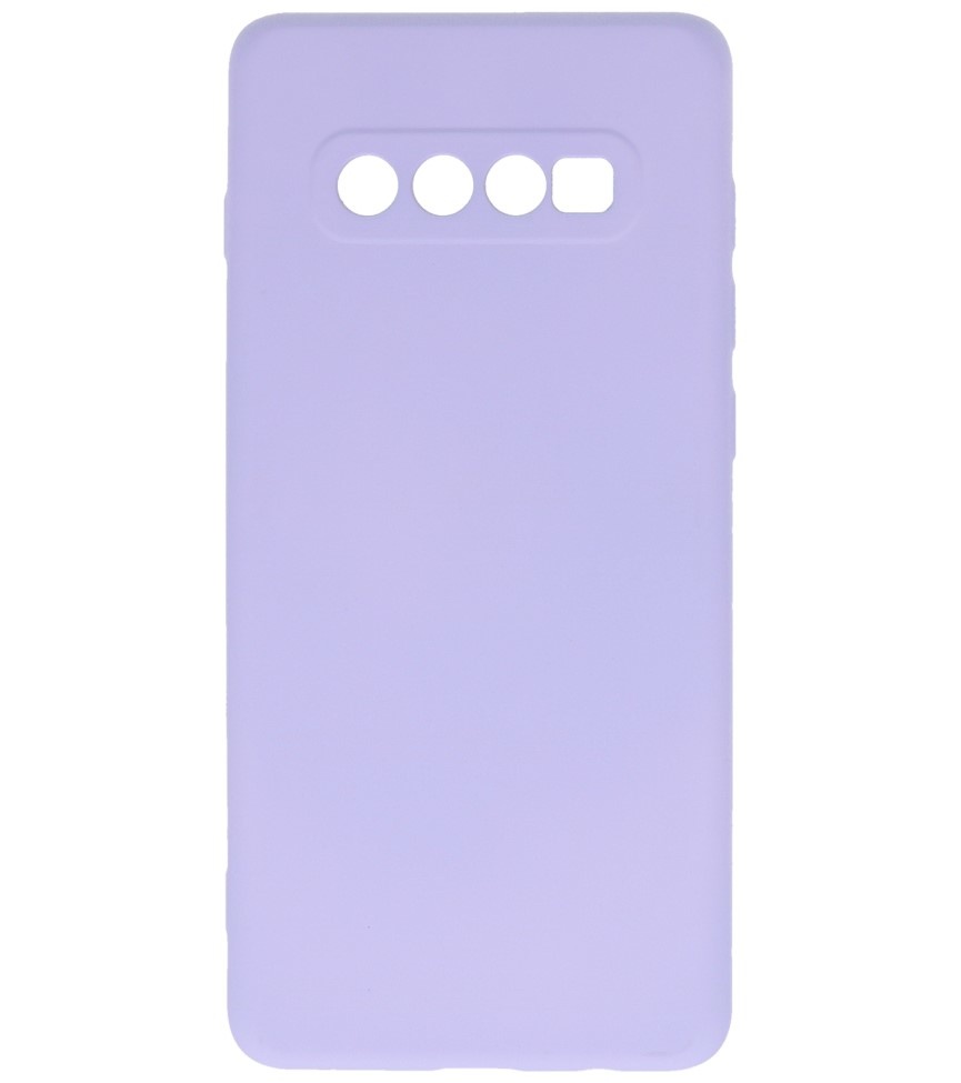 Coque en TPU Fashion Color Samsung Galaxy S10 Plus Violet
