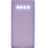 Coque en TPU Fashion Color Samsung Galaxy S10 Plus Violet