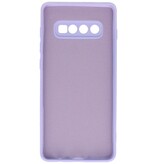 Coque en TPU Fashion Color Samsung Galaxy S10 Plus Violet