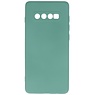 Custodia in TPU color moda per Samsung Galaxy S10 Plus verde scuro