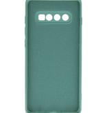 Custodia in TPU color moda per Samsung Galaxy S10 Plus verde scuro