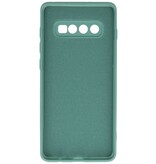 Coque en TPU Fashion Color Samsung Galaxy S10 Plus Vert Foncé