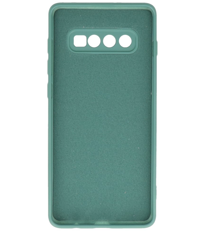 Coque en TPU Fashion Color Samsung Galaxy S10 Plus Vert Foncé