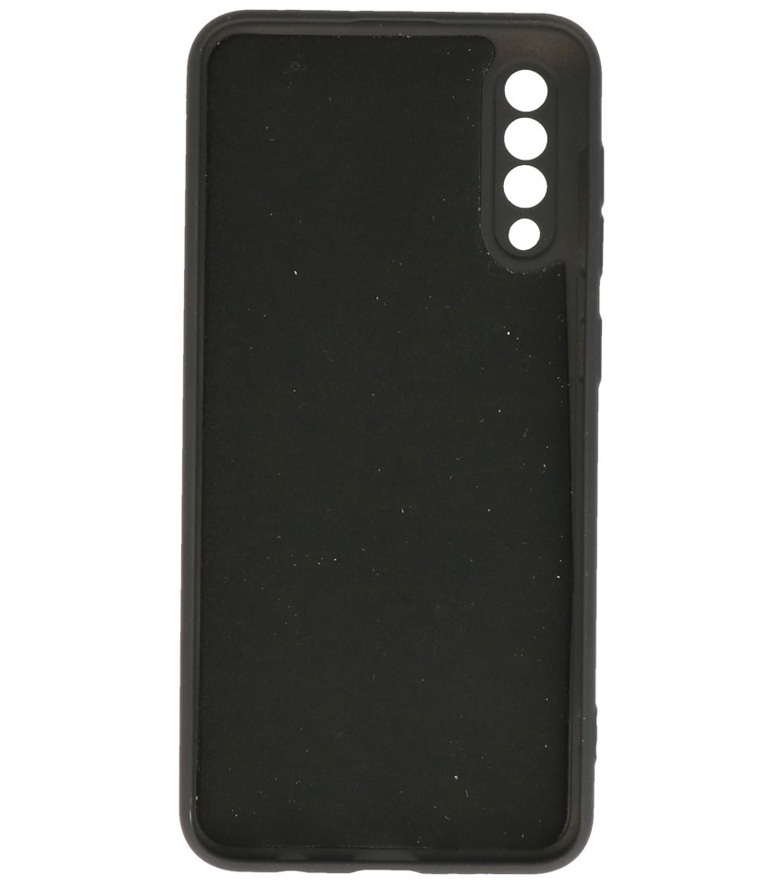 Custodia in TPU color moda per Samsung Galaxy A50/s nera