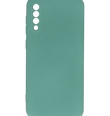 Fashion Color TPU Hoesje Samsung Galaxy A50/s Donker Groen