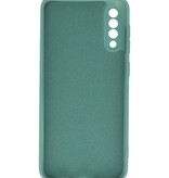 Fashion Color TPU-cover Samsung Galaxy A50/s mørkegrøn