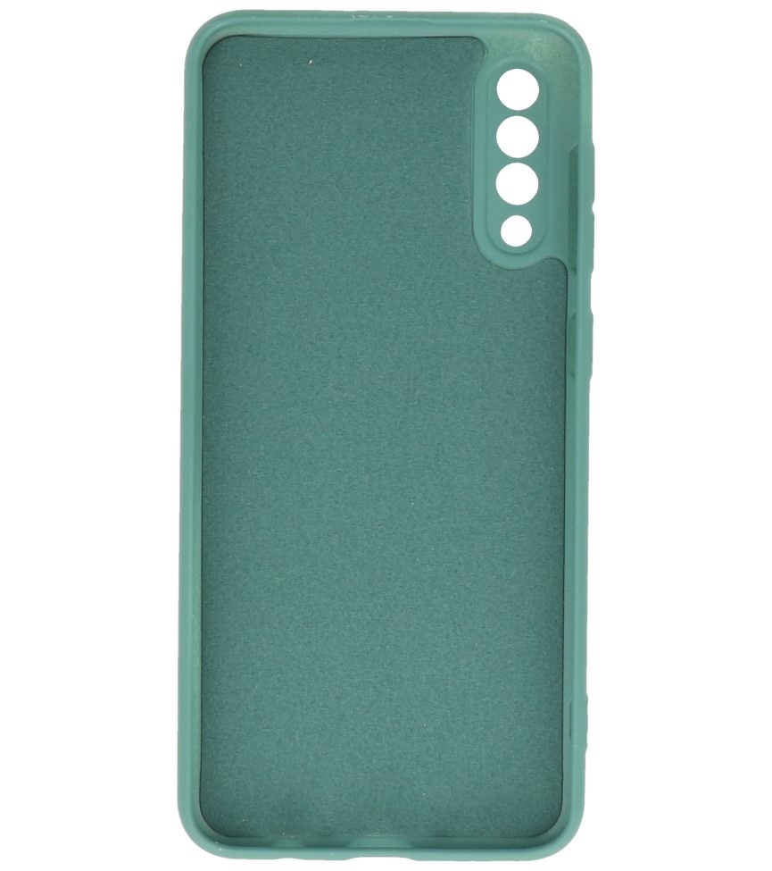 Fashion Color TPU-cover Samsung Galaxy A50/s mørkegrøn