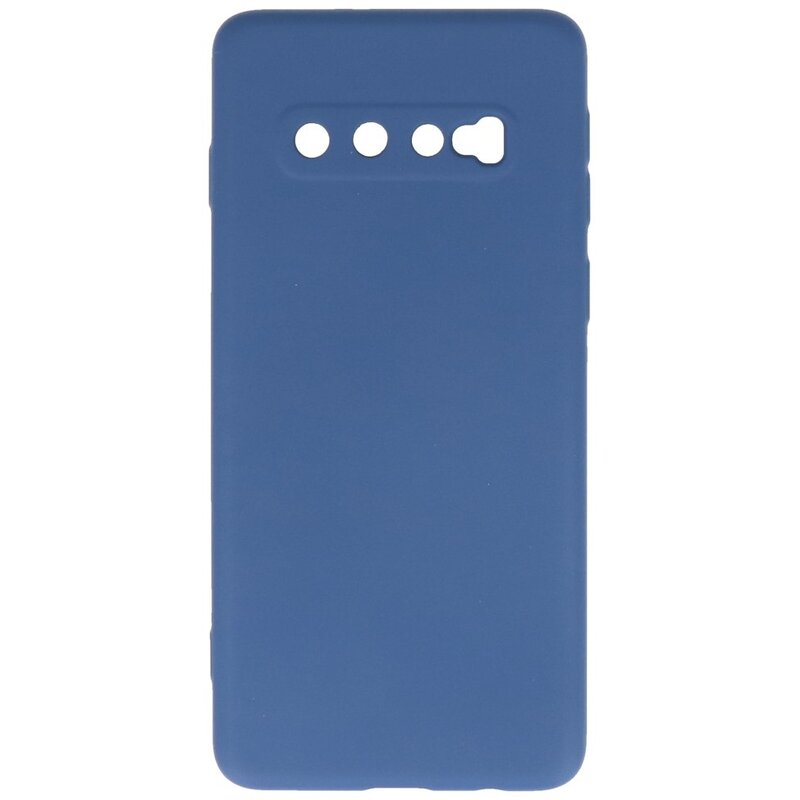 Coque en TPU Fashion Color Samsung Galaxy S10 Marine