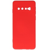 Coque TPU Fashion Color Samsung Galaxy S10 Rouge