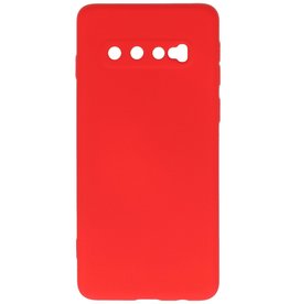 Coque TPU Fashion Color Samsung Galaxy S10 Rouge