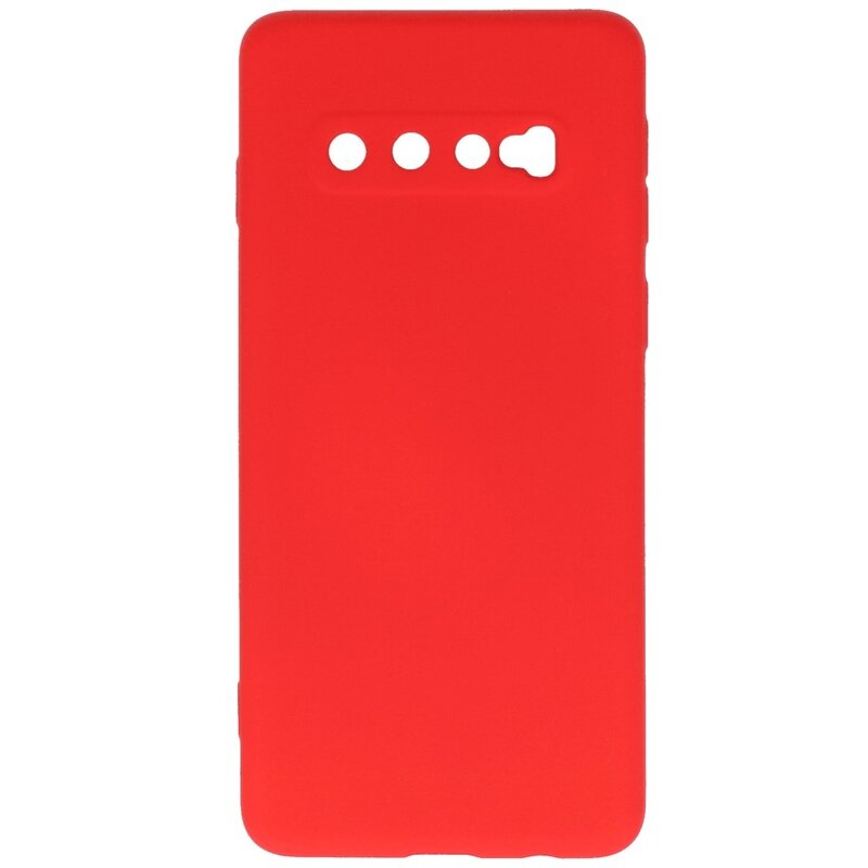 Custodia in TPU color moda Samsung Galaxy S10 Rosso