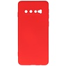 Fashion Color TPU-cover Samsung Galaxy S10 Rød