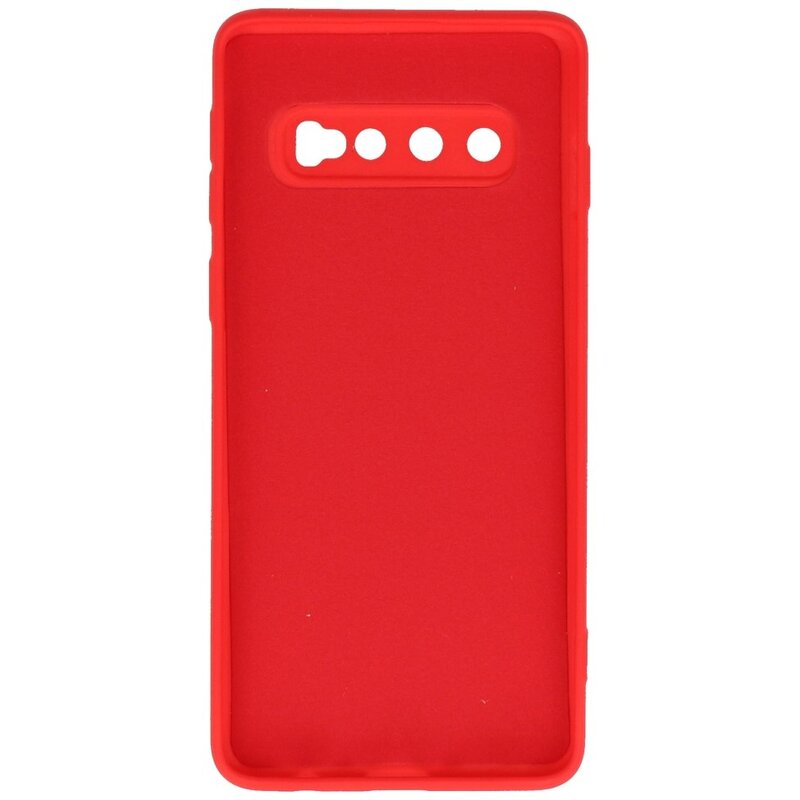 Coque TPU Fashion Color Samsung Galaxy S10 Rouge