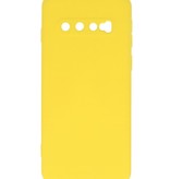 Funda TPU Color Moda Samsung Galaxy S10 Amarillo