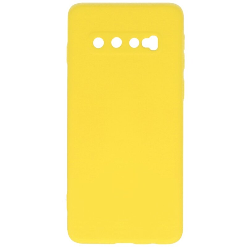 Coque TPU Fashion Color Samsung Galaxy S10 Jaune