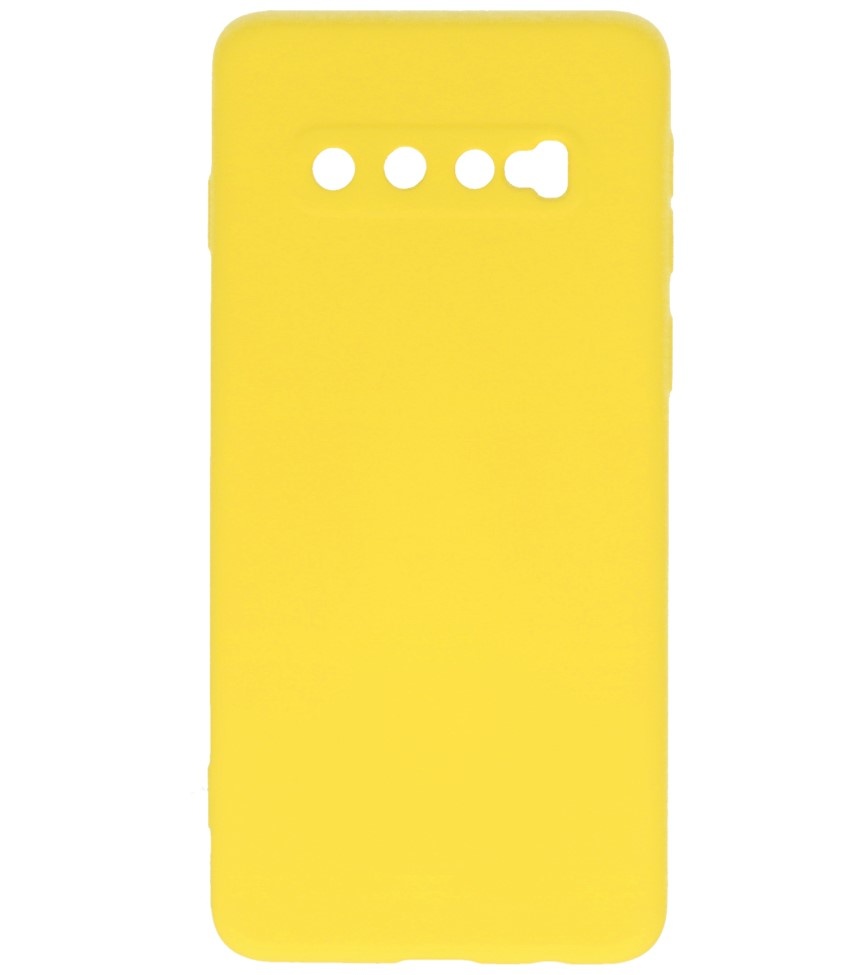 Fashion Color TPU Case Samsung Galaxy S10 Yellow