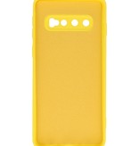 Fashion Color TPU Hülle Samsung Galaxy S10 Gelb