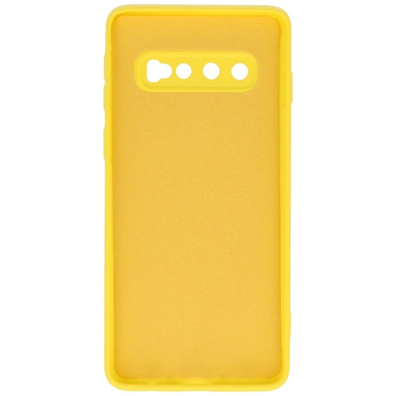 Funda TPU Color Moda Samsung Galaxy S10 Amarillo