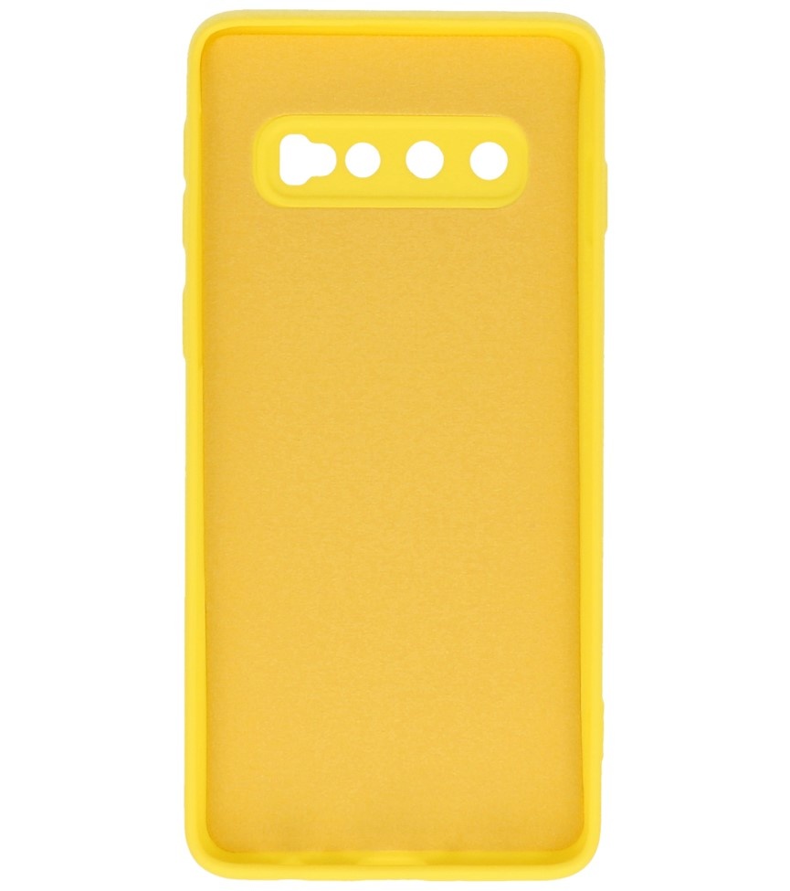 Fashion Color TPU Case Samsung Galaxy S10 Yellow