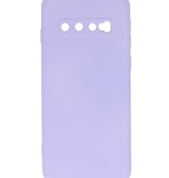 Custodia in TPU color moda per Samsung Galaxy S10 Viola