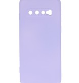 Fashion Color TPU-cover Samsung Galaxy S10 Lilla