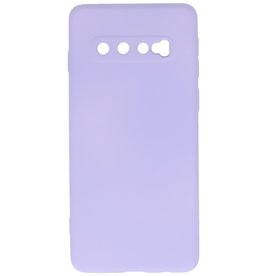 Coque TPU Fashion Color Samsung Galaxy S10 Violet