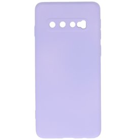 Fashion Farbe TPU Hülle Samsung Galaxy S10 Lila