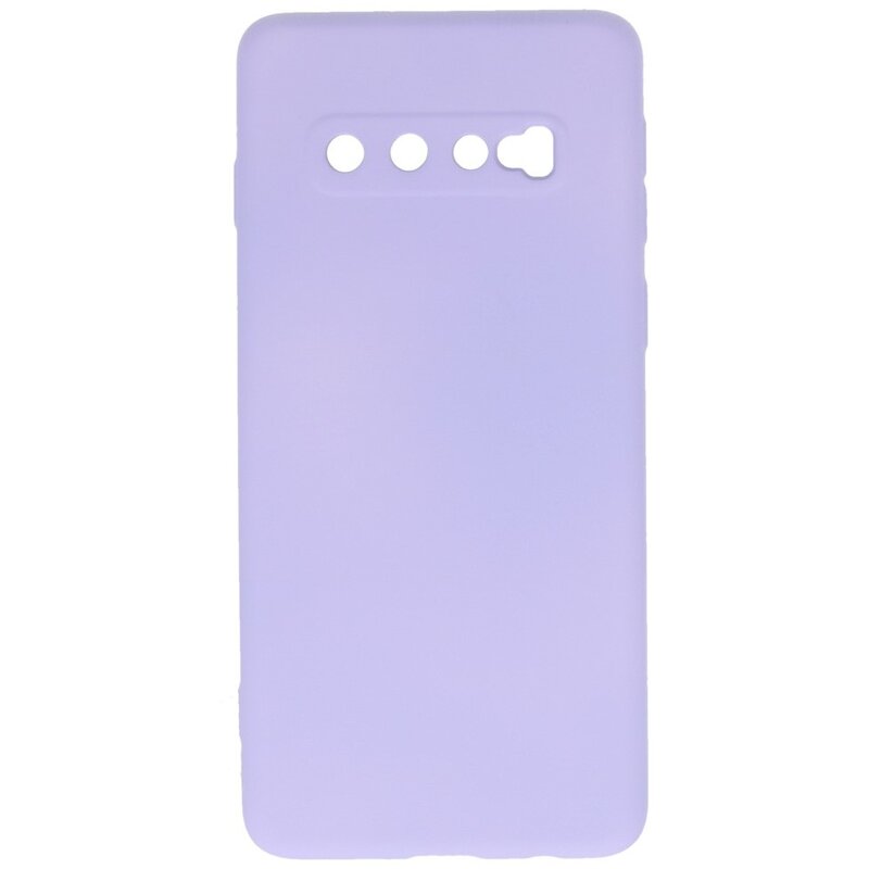 Fashion Color TPU-cover Samsung Galaxy S10 Lilla