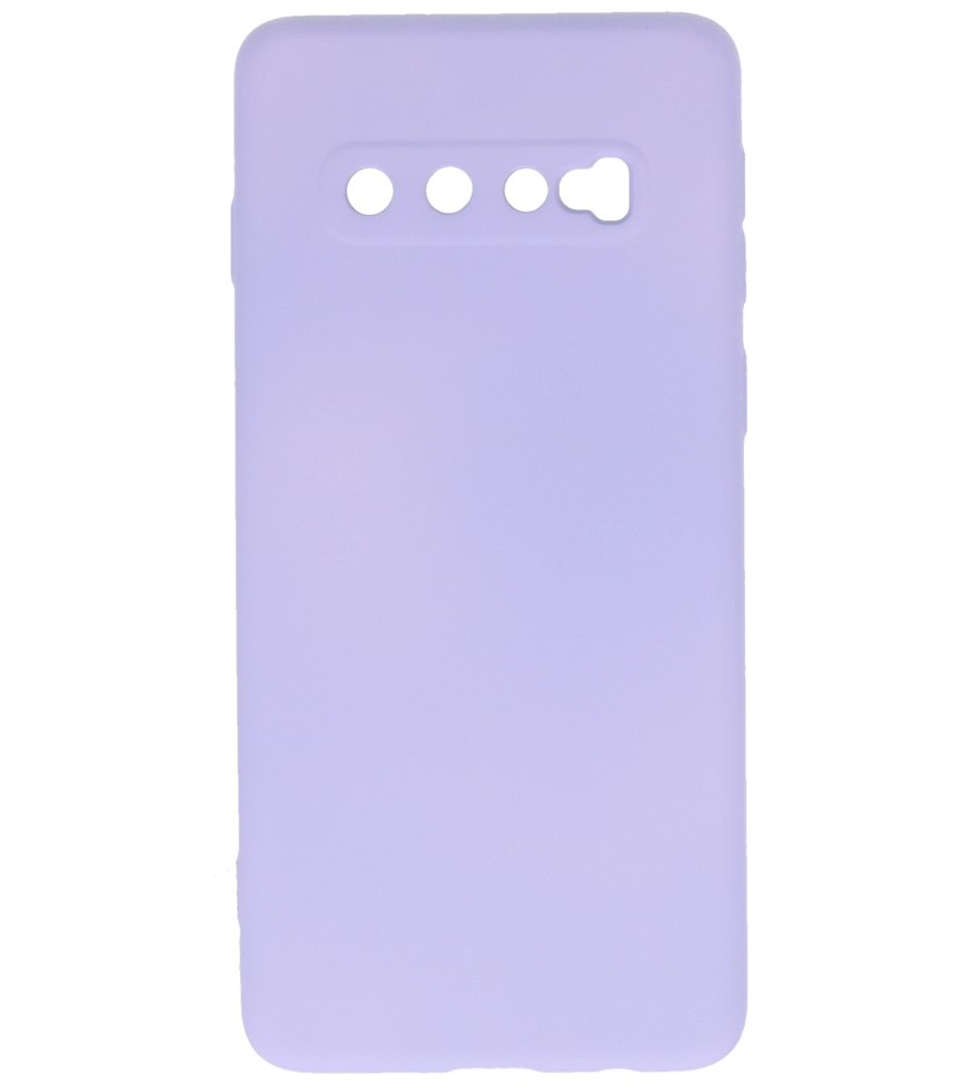 Funda TPU Color Moda Samsung Galaxy S10 Púrpura