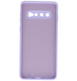 Custodia in TPU color moda per Samsung Galaxy S10 Viola