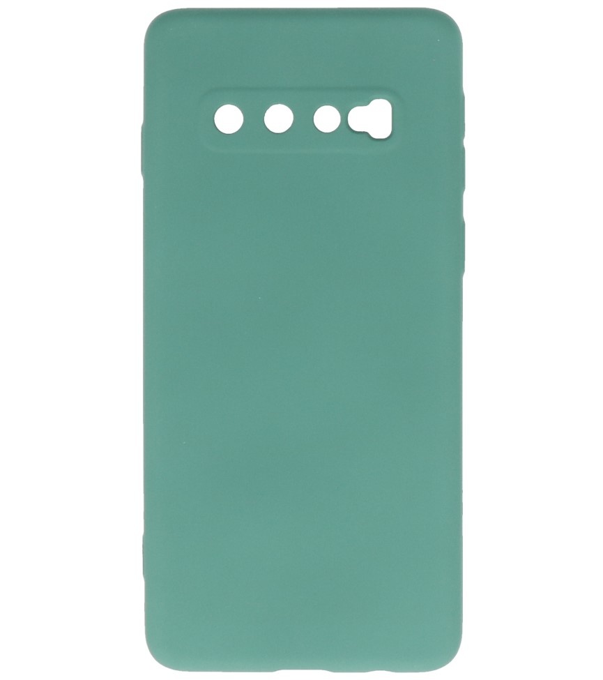 Funda TPU Color Moda Samsung Galaxy S10 Verde Oscuro