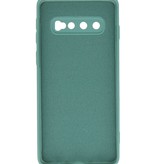 Coque TPU Fashion Color Samsung Galaxy S10 Vert Foncé