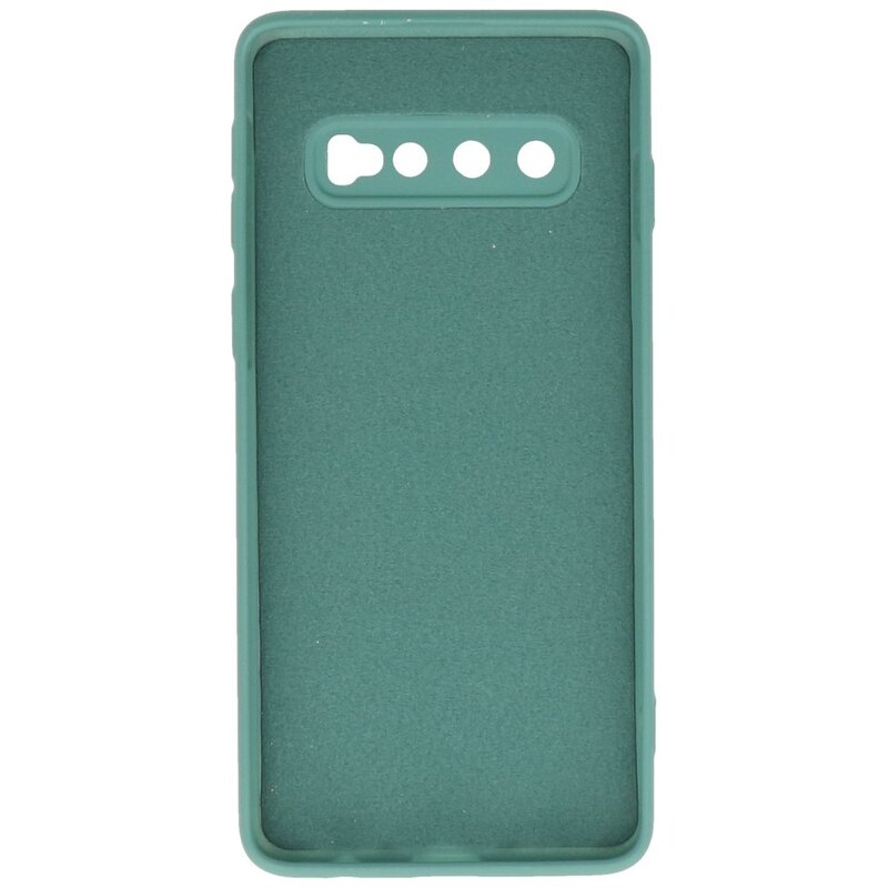 Coque TPU Fashion Color Samsung Galaxy S10 Vert Foncé