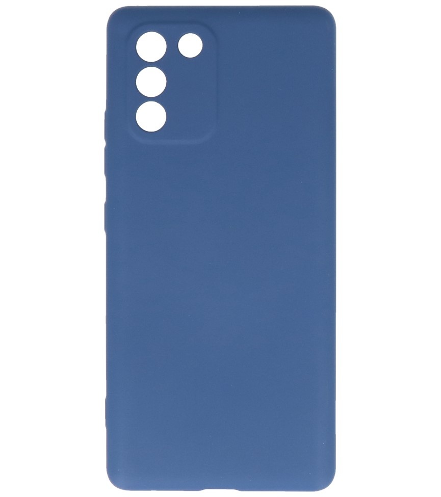 Fashion Color TPU cover til Samsung Galaxy S10 Lite Navy