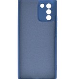 Fashion Color TPU Hülle Samsung Galaxy S10 Lite Navy