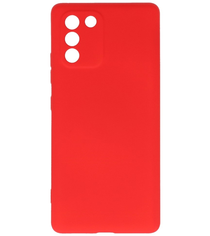 Fashion Color TPU Case Samsung Galaxy S10 Lite Red