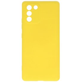 Fashion Color TPU Hoesje Samsung Galaxy S10 Lite Geel