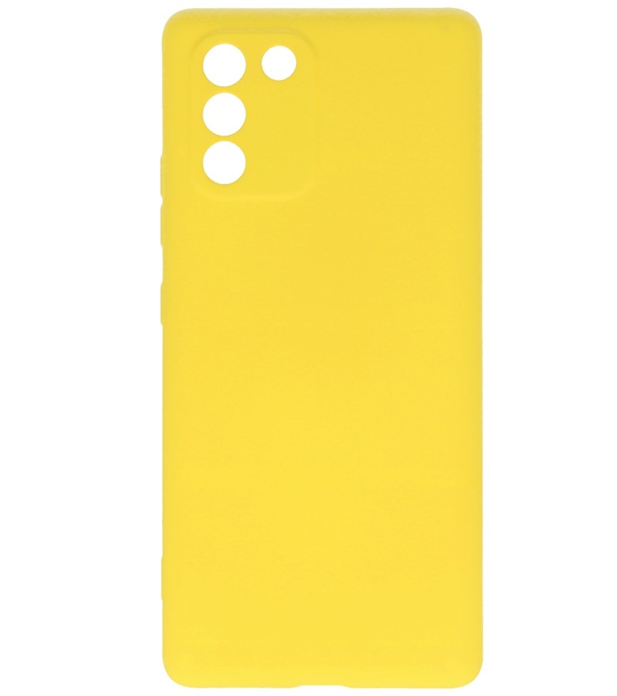 Fashion Color TPU Case Samsung Galaxy S10 Lite Yellow